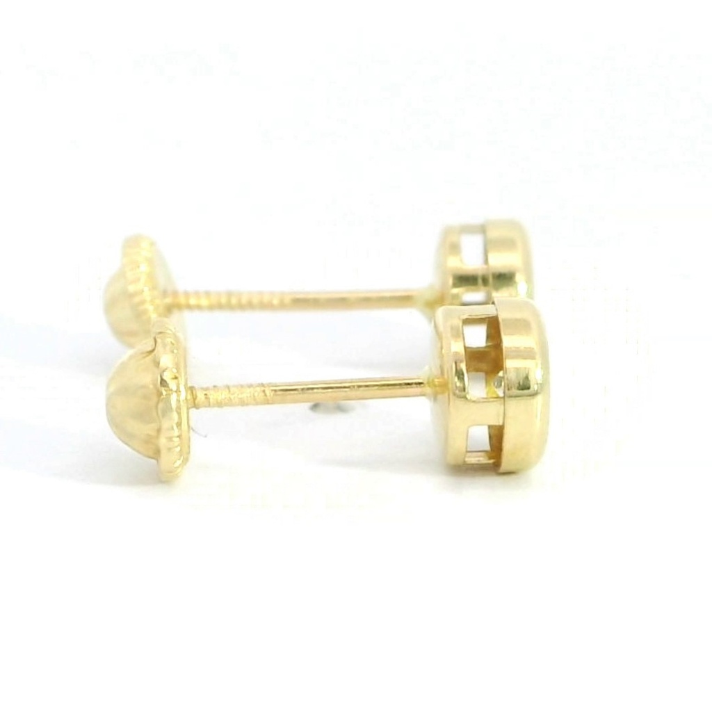 PENDIENTES CHATON ESTAMPACION 5MM.BRILLANTES H-SI 1 0.10 CT TW