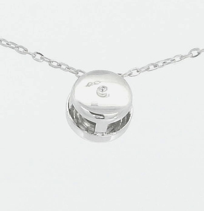 COLGANTE CHATON ORO BLANCO ESTAMPACION  5MM.BRILLANTE H-SI 1. 0.05 CT