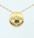 COLGANTE CHATON OR BLANCO ESTAMPACION 5MM.BRILLANTE H-SI 1. 0.05CT