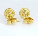 PENDIENTES CHATON FUNDICION  6MM. BRILLANTES H-SI1  0.32 CT TW