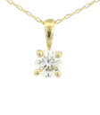 COLGANTE GARRA FUNDICION  3MM.BRILLANTE H-SI 1.  0.12CT