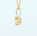 COLGANTE GARRA FUNDICION  3MM.BRILLANTE H-SI 1.  0.12CT