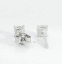 PENDIENTES GARRA FUNDICION 4MM.BRILLANTES H-SI 1.  0.05 CT TW