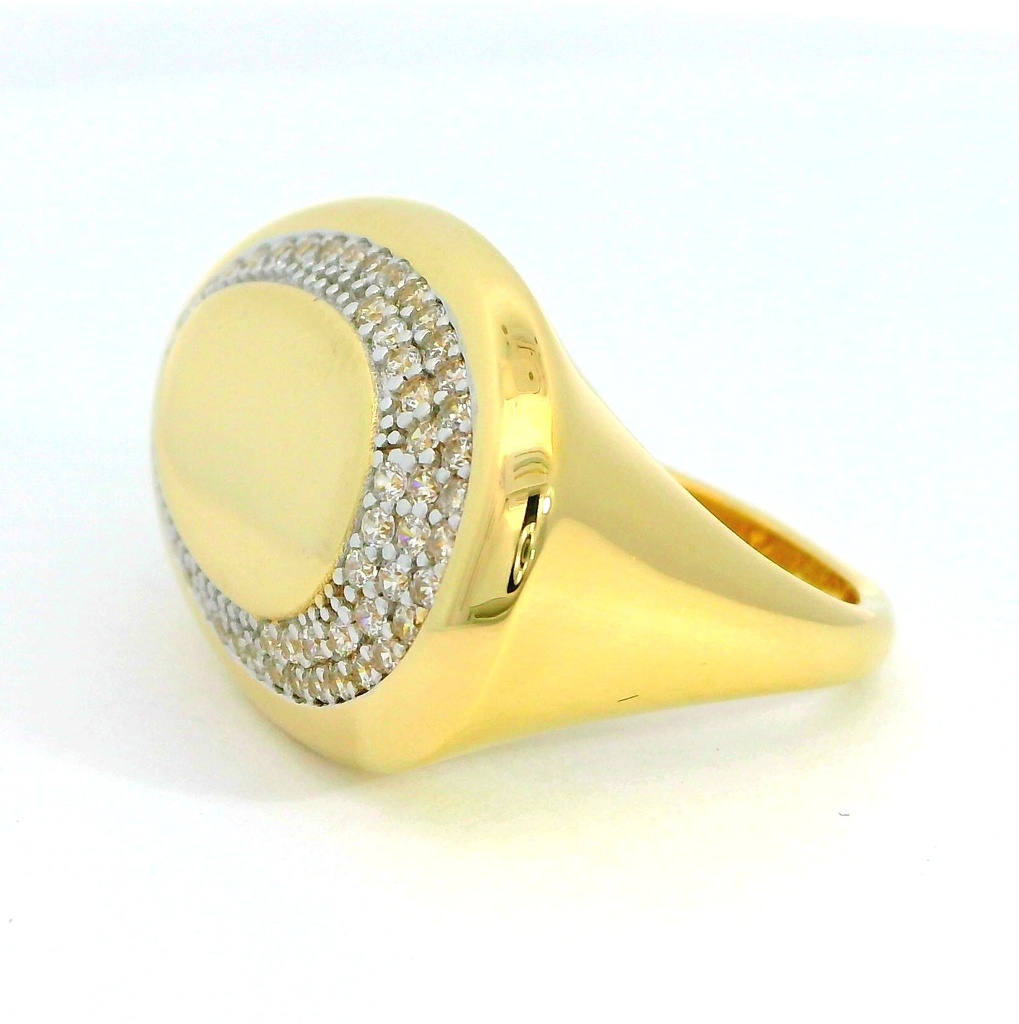 SORTIJA OVAL CON CIRCONITAS