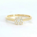 SORTIJA BRILLANTES DI 1 RD SI H 0.06 DI 9 RD SI H 0.09 CT.0.15CT TW.