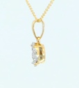 COLGANTE REDONDO 6x6MM 1 BRILLANTE DE  0.06 CT Y 9 DE 0.09 CT H-SI.0.15 CT TW