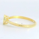 SORTIJA LANZADERA CIRCONITA 6MM.9 KILATES