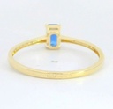 SORTIJA RECTANGULAR 5x3MM NANO ZAFIRO Y CIRCONITAS.9 KILATES