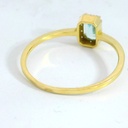 SORTIJA CIRCONITAS Y AGUAMARINA RECTANGULAR 5x3 MM