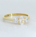 SORTIJA CIRCONITA CON GARRAS 6x4 .9 KILATES