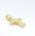 CRUZ LISA SIN CRISTO .15x10MM.9 KILATES