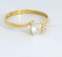 SORTIJA CIRCONITA OVAL 6x4MM.9 KILATES