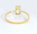 SORTIJA PIEDRA TOPACIO BLANCO OVAL DE 7x5MM 9KILATES
