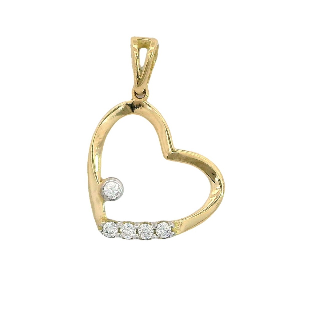 15x14 MM HEART PENDANT.