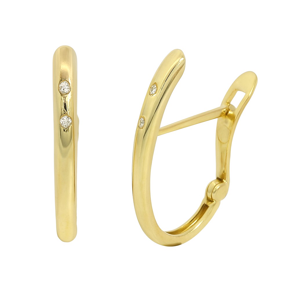PENDIENTES MEDIO ARO 17x2MM CIERRE CATALAN.