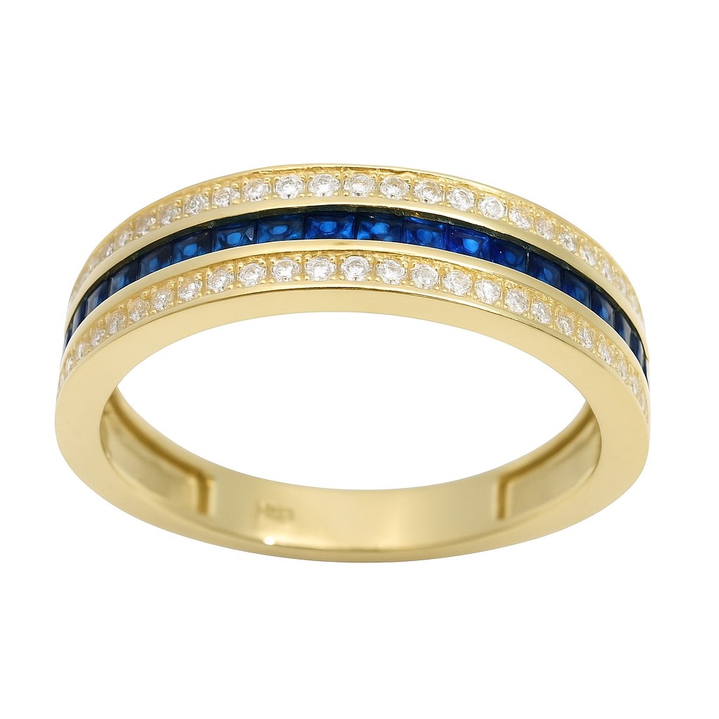 BLUE CZ RING.