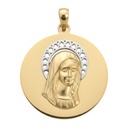 MEDALLA REDONDA VIRGEN NIÑA 19MM