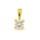 COLGANTE GARRA FUNDICION  3MM.BRILLANTE H-SI 1.  0.12CT