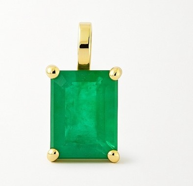 7x5MM EMERALD PENDANT.