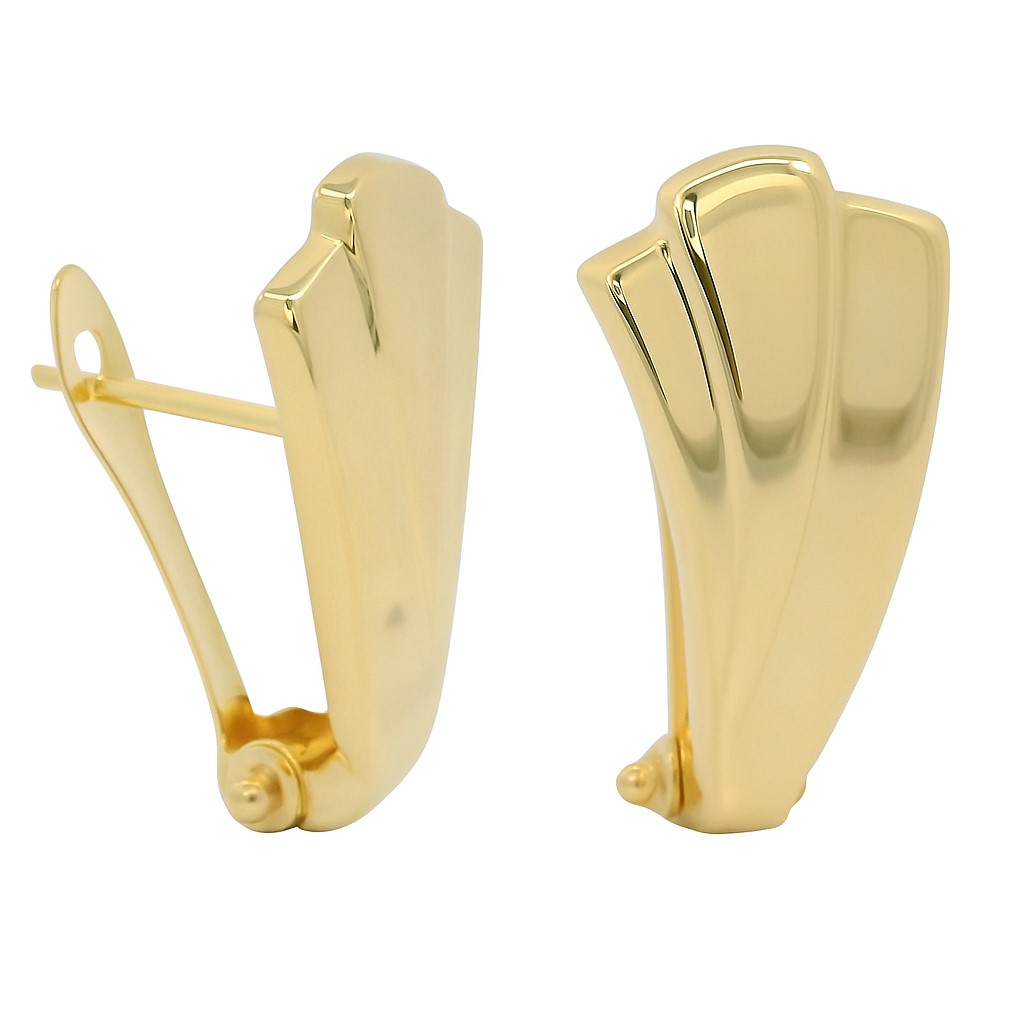 PENDIENTES LISOS CIERRE CATALAN.19x9MM
