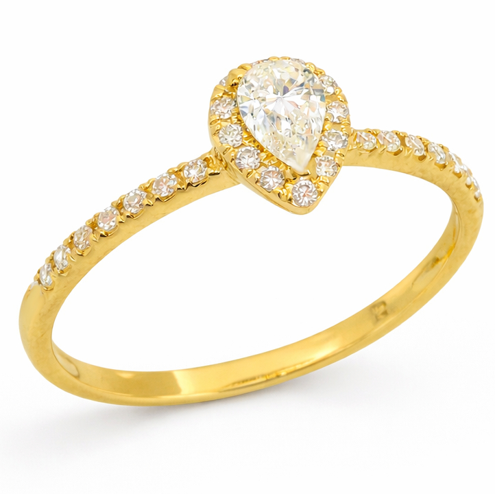 SORTIJA  BRILLANTES DI 26RD 0.16 CT 1 PE SI H 0.265 CT. 0.43 CT TW