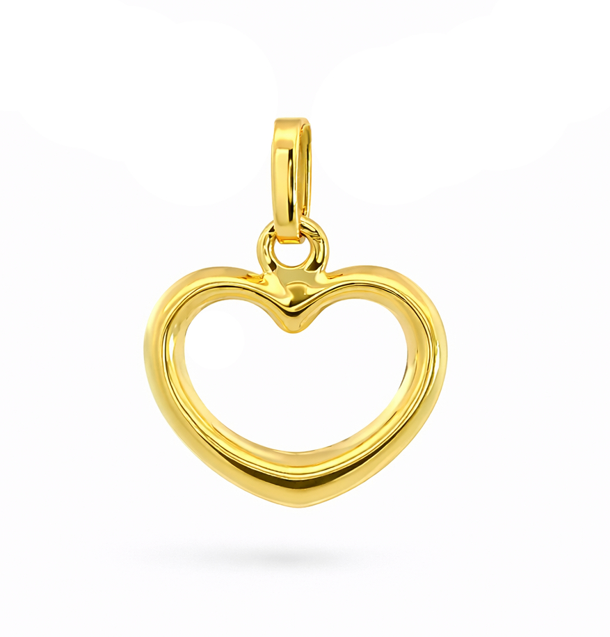 12x12MM HEART PENDANT.9 KARAT