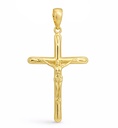 CRUZ  CON CRISTO 32x19MM.9 KILATES