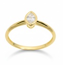 5'5MM MARQUISE CZ RING.9 KARAT