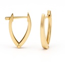PENDIENTES MEDIO ARO 15x2MM .CATALAN 9 KILATES