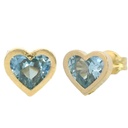 PENDIENTES CORAZON 6MM PIEDRA COLOR AGUA MARINA (copia)