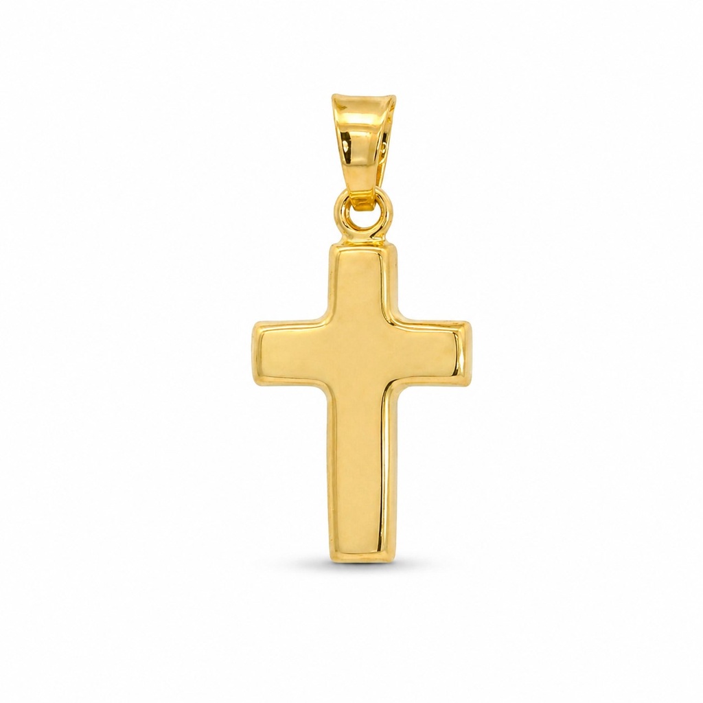 15x10MM PLAIN CROSS PENDANT.9 KARAT
