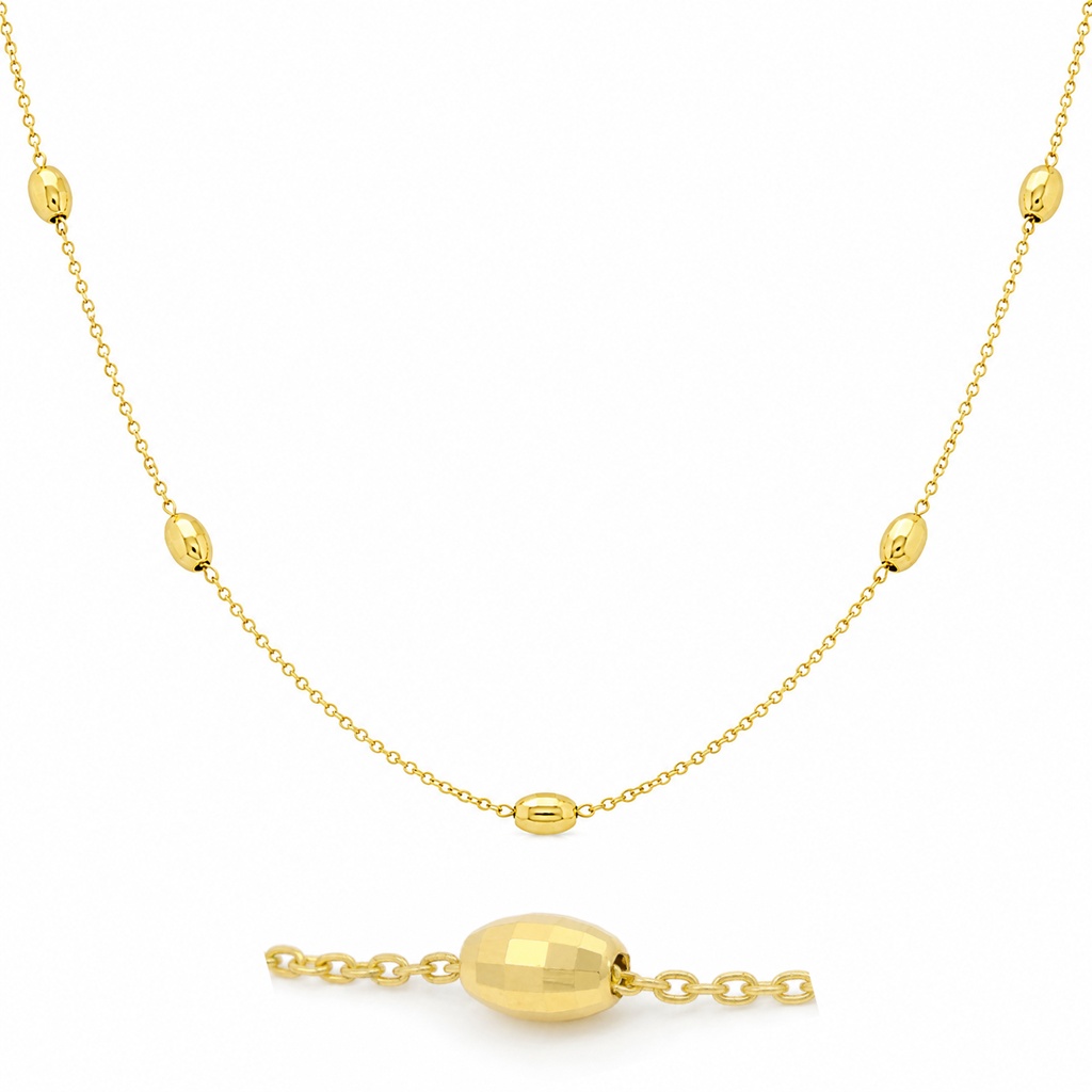9 KARAT GOLD NECKLACE.