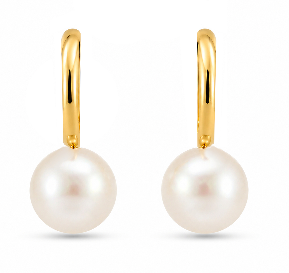PENDIENTES PERLA .9 KILATES