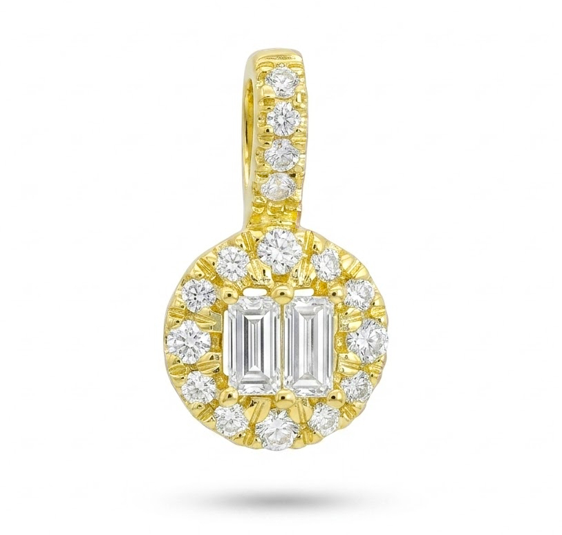 DIAMOND PENDANT.QUALITY HI COLOR H.0.05 CT TW 