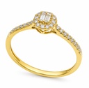 SORTIJA BRILLANTES DI 2BG SI H 0.43 DI 28 RD SI H0.12CT TW.