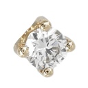 COLGANTE GARRA PIEDRA 5MM SIN REASA.ORO BLANCO