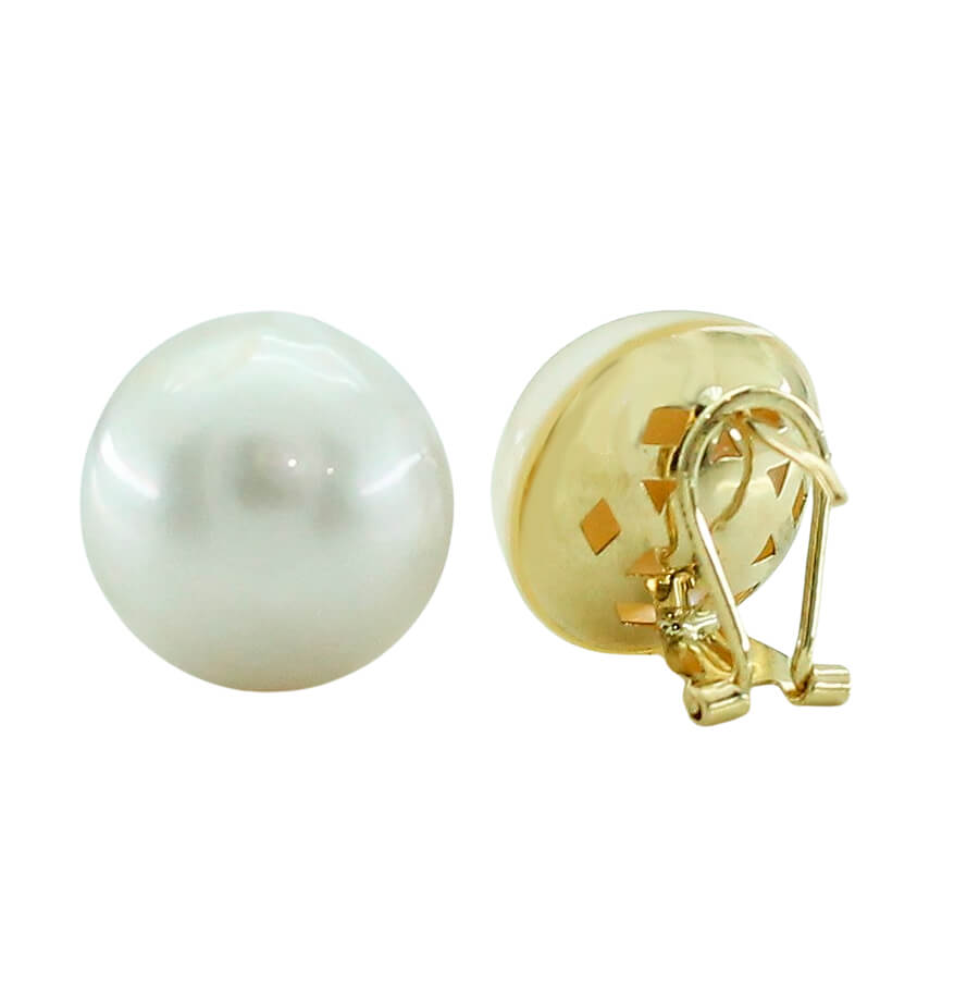 PENDIENTES PERLA MABE JAPONESA  12/15MM.OMEGA Perla Cultivada