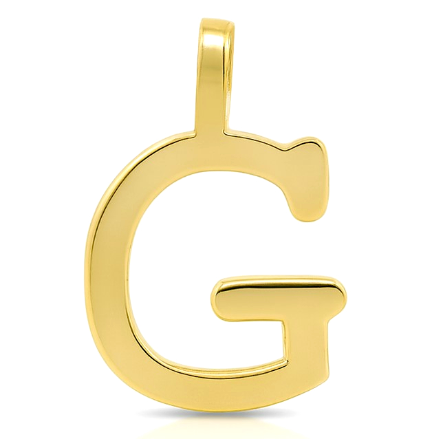 INITIAL "G" PENDANT.10MM.