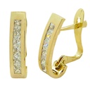 14x3'5MM LEVERBACK EARRINGS WITH CZ.
