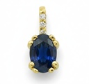 COLG.OVAL 6*4 8 BRILLANTE 1MM H-SI 0.05 CT O.A.