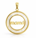 20MM MOTHER OF PEARL "MUM"PENDANT.