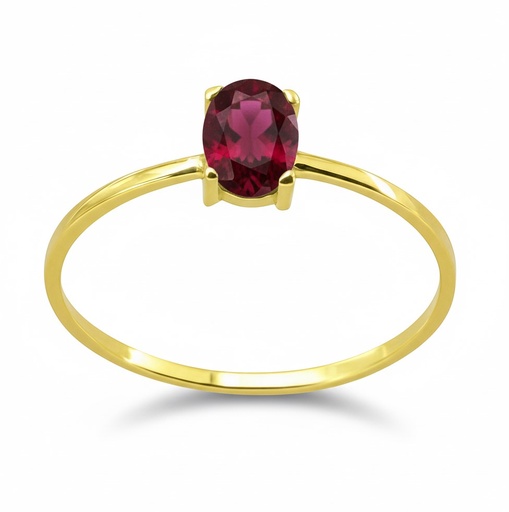 [5440/SR] SORTIJA CON RUBÍ OVAL DE 6X4MM.0'48 CT