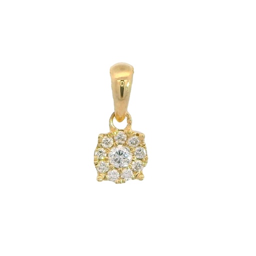 [B4142/0.08] 5x5MM ROUND DIAMOND PENDANT.QUALITY HS,COLOR H.0.046 CT TW