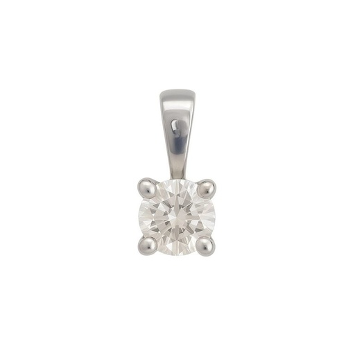 [B4122/C/0.20B] 3MM DIAMOND PENDANT.QUALITY SI.COLOR H. 0.20 CT.WHITE GOLD