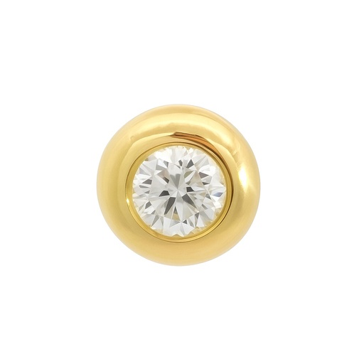 [B4121/C/0.10] 5MM DIAMOND BEZEL  PENDANT.QUALITY SI.COLOR H.0.06 CT .0.10 CT