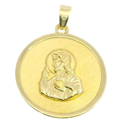 [00096] MEDALLA  REDONDA SAGRADO CORAZON DE JESUS.17 MM.