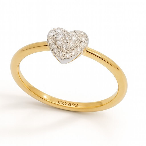 [B4193/0.10] SORTIJA  BRILLANTES DI 1 OV 0.07 CT DI 1 SI-H 0.01 3 CT. 0.02CT .0.10 CTTW
