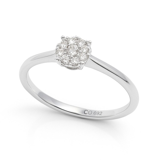[B4208B/0.15] DIAMOND RING.QUALITY SI,COLOR H.0.046 CT TW.