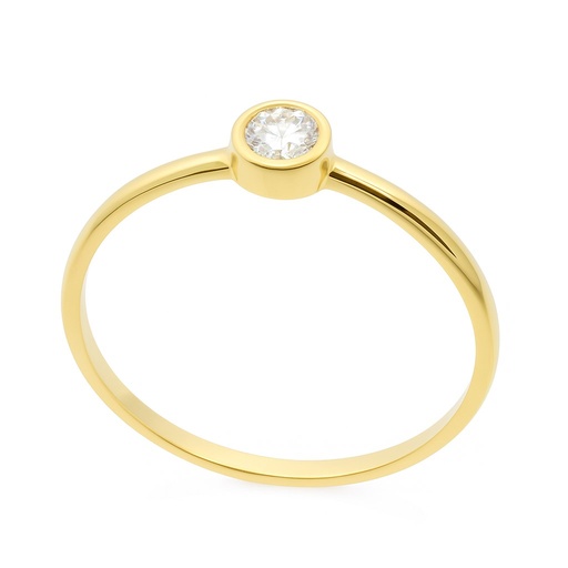 [B4214/11] 3MM DIAMOND SOLITAIRE RING.QUALITY VS.COLOR H.0.11 CT