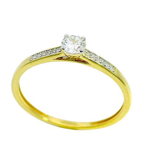 [B4239/0.18] SORTIJA  BRILLANTES SI1-H .0.18 CT TW.